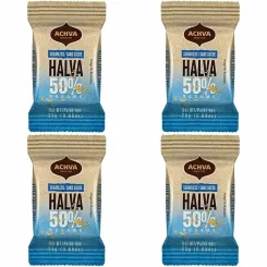 4 x Chałwa Waniliowa Bez Dodatku Cukru 25 g - Achva