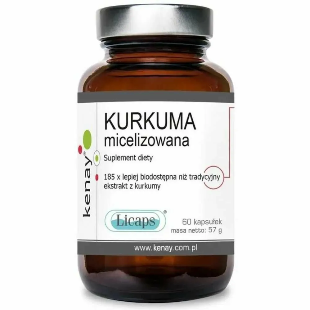 Kurkuma Micelizowana LICAPS 60 Kapsułek - Kenay