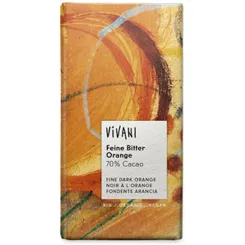 Czekolada Gorzka o Smaku Pomarańczy Bio 100 G - Vivani