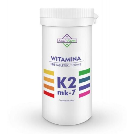 Witamina K2 Mk7 100 mcg 120 Tabletek - Soul Farm
