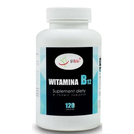 Witamina B12 250 mcg 120 Tabletek- Vivio
