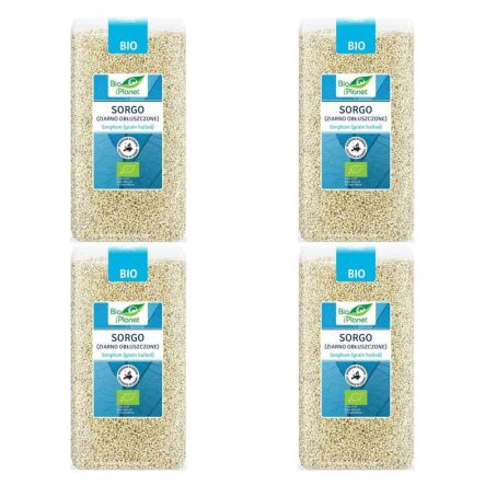 4 x Sorgo Ziarno Obłuszczone Bio 500 G - Bio Planet