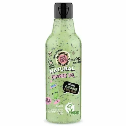 Żel pod Prysznic - Ogórek i Nasiona Bazylii 250 ml - Planeta Organica