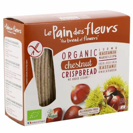 Pieczywo Chrupkie Kasztanowe Bezglutenowe Bio 150 g - Pain Des Fleurs