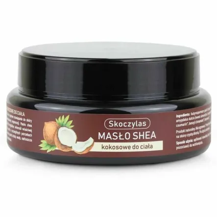 Masło Shea Kokosowe do Ciała 200 ml - Skoczylas - Przecena Krótka Data Minimalnej Trwałości