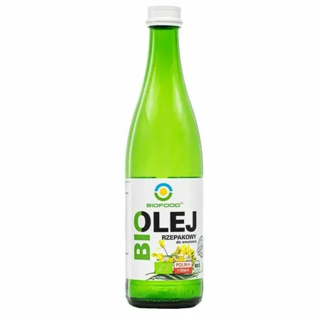 Olej Rzepakowy do Smażenia Bio 500 ml - BIO FOOD