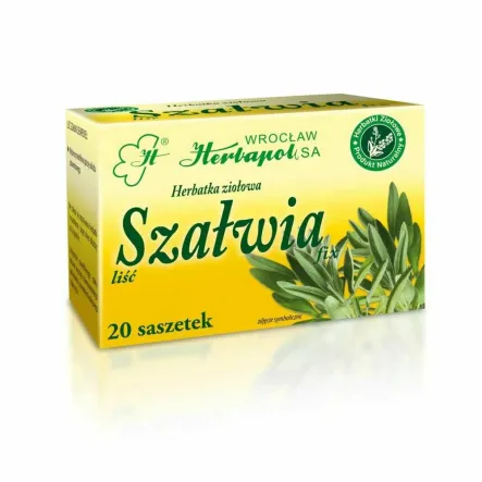 Herbatka Ziołowa SZAŁWIA FIX 30 g (20 Saszetekx 1,5 g) -  Herbapol Wrocław