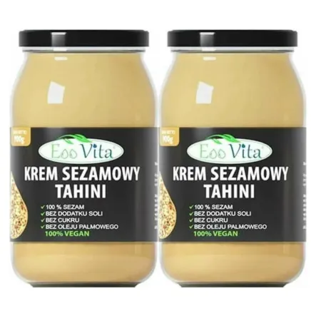 2 x Krem Sezamowy Tahini 900 g - EOOVITA
