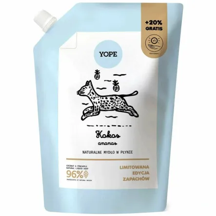 Mydło w Płynie Refill KOKOS ANANAS 600 ml - Yope
