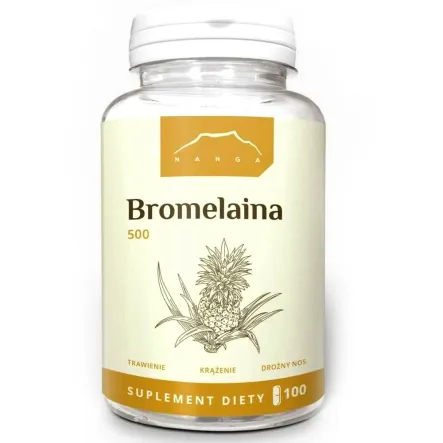 Bromelaina 500 mg 100 Kapsułek - Nanga
