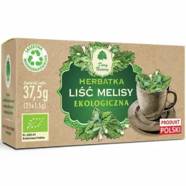 Liść Melisy Herbatka Eko 37,5 g (25x 1,5 g) - Dary Natury