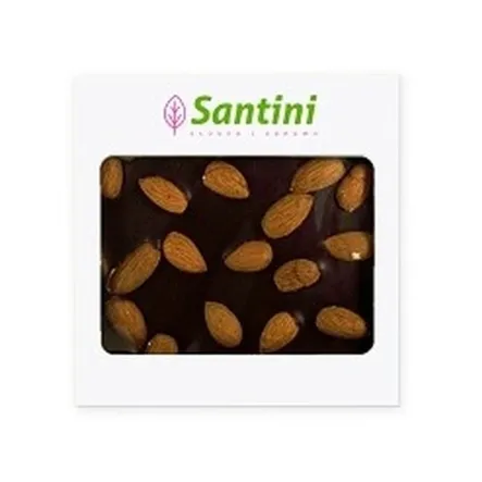 Czekolada Ciemna z Migdałami Słodzona Ksylitolem 80 g - Santini