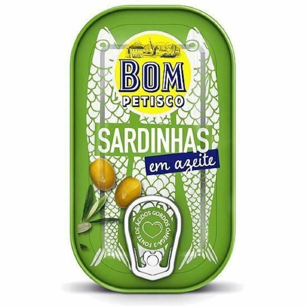 Sardynki Portugalskie w Oliwie z Oliwek 120 g (84 g) - Bom Petisco