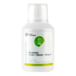 Biochelat Cynk+ Miedź+ Magnez Zn+Cu+Mg 150 ml - Invex Remedies