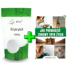 Erytrytol 1000 g Vivio Erytrol + ePoradnik: Jak Prowadzić Zdrowy Tryb Życia 