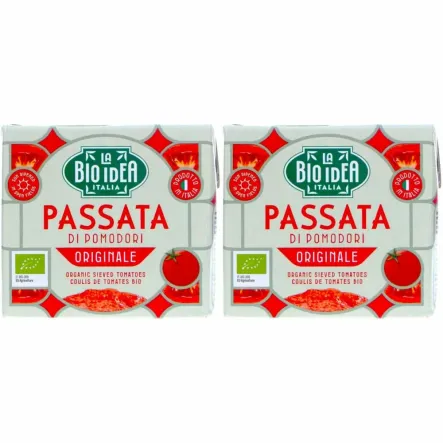 2 x Przecier Pomidorowy Passata w Kartonie Bio 500 g - La Bio Idea