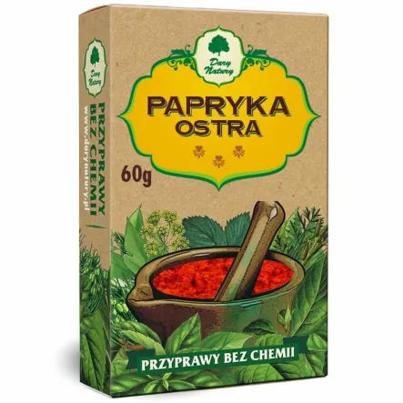 Papryka Ostra Mielona 60 g - Dary Natury