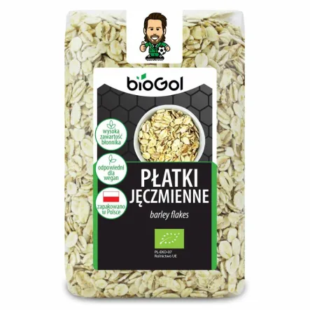 Płatki Jęczmienne Bio 300 g - Biogol