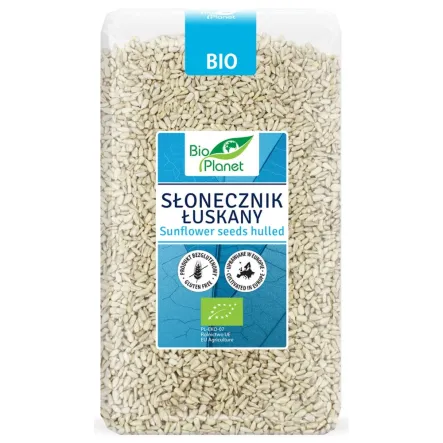 Słonecznik Łuskany Bezglutenowy Bio 1 kg - Bio Planet (data: 31.05.2025)