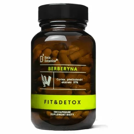 Berberyna Cortex Phellodendri 97% 100 kapsułek - Boca Botanica