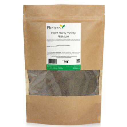Pieprz Czarny Mielony PREMIUM 1 kg - Planteon - Wyprzedaż