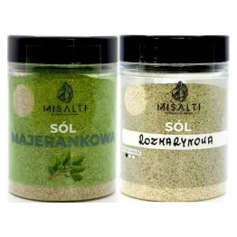Sól Kłodawska Majerankowa 85 g - Misalti + Sól Kłodawska Rozmarynowa 85 g - Misalti