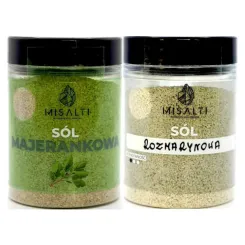 Sól Kłodawska Majerankowa 85 g - Misalti + Sól Kłodawska Rozmarynowa 85 g - Misalti