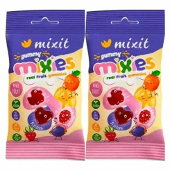 2 x Mixies Naturalne Żelki Owocowe Bez Dodatku Cukru 35 g - Mixit