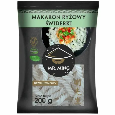 Makaron Ryżowy ŚWIDERKI Bezglutenowy 200 g - Mr. Ming (31.12.2025)