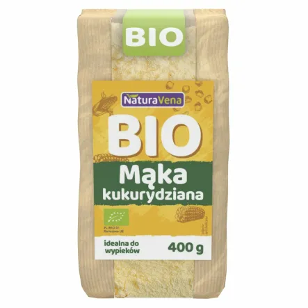 Mąka Kukurydziana Bio 400 g - NaturAvena - Przecena Krótka Data Minimalnej Trwałości