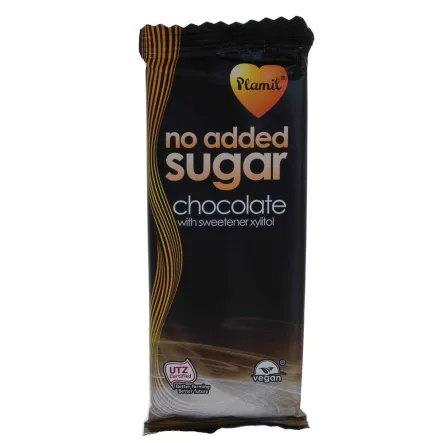 Czekolada Gorzka z Ksylitolem 0% cukru 35 g - PLAMIL