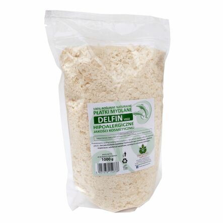 Płatki Mydlane Naturalne Roślinne Delfin Vege 1 kg - Mydlarnia Powrót do Natury