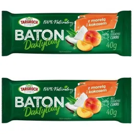 2 x Baton Daktylowy z Kokosem i Morelami 40 g - Targroch