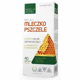 Mleczko Pszczele 300 mg 40 Kapsułek - Medica Herbs