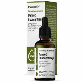Pamięć i Koncentracja Ekstrakty w Kroplach 30 ml - Pharmovit