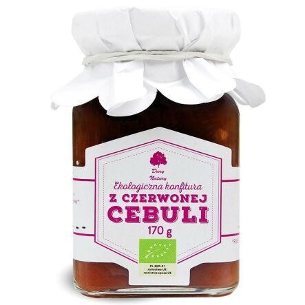 Konfitura z Czerwonej Cebuli Eko 170 g - Dary Natury