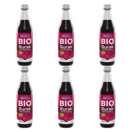 6 x Sok z Buraków Kiszonych 250 ml Bio - NaturAvena