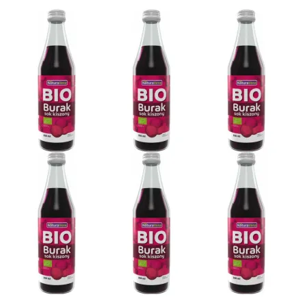 6 x Sok z Buraków Kiszonych 250 ml Bio - NaturAvena