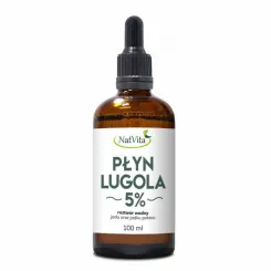 Płyn Lugola 5% 100 ml - Natvita - Jod +Jodek Potasu 