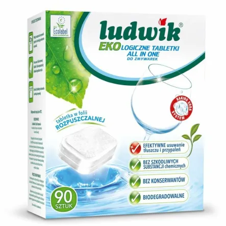 Tabletki do Zmywarki All In One Eko 90 Sztuk - Ludwik