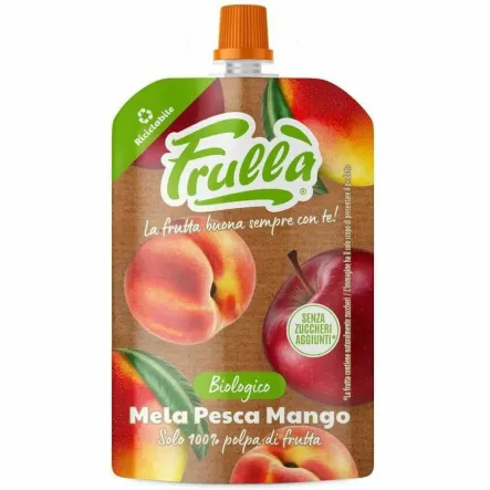 Przecier Jabłkowy z Mango i Brzoskwinią Bio 100 g - Frulla