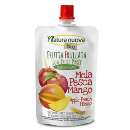 Przecier Jabłkowy Z Mango I Brzoskwinią Bio 100 g Natura Nuova