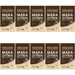 10 x Mąka Żytnia Chlebowa Bio 1 kg - Biolife
