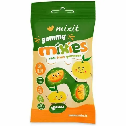 Mixies Naturalne Żelki YUZU Bez Dodatku Cukru 35 g - Mixit