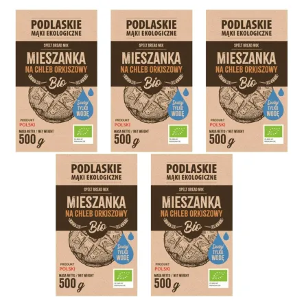 5 x Mieszanka Na Chleb Orkiszowy BIO 500 g - Biolife