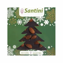 Czekolada Ciemna z Migdałami Słodzona Ksylitolem 80 g - Santini (data: 16.9.2025)