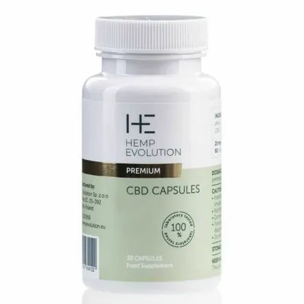 CBD 10 mg Kapsułki Premium 30 Sztuk - Hemp Evolution 