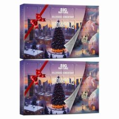2 x Kalendarz Adwentowy ze Świeczkami Sojowymi + Świecznik AROMAPOLIS 240 g - Big Nature