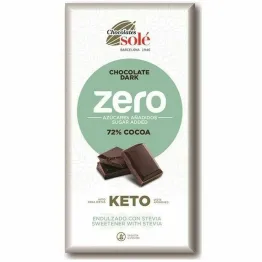 Czekolada Gorzka 72% Kakao Bez Dodatku Cukru ze Stewią KETO 100 g - Chocolates Sole