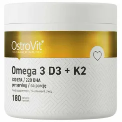 Omega 3+ D3+ K2 180 Kapsułek - OstroVit